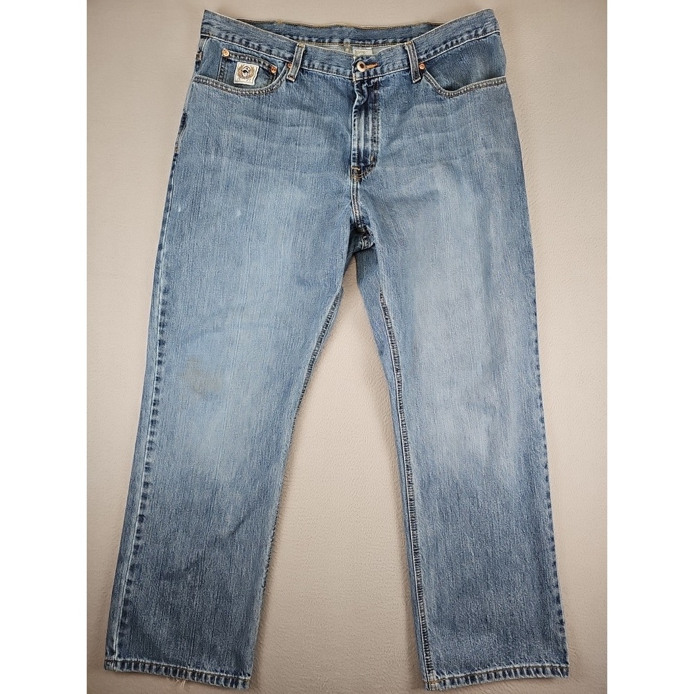 Cinch White Label Jeans Men's 40x31 Blue Western Cowboy Straight Leg MB92834